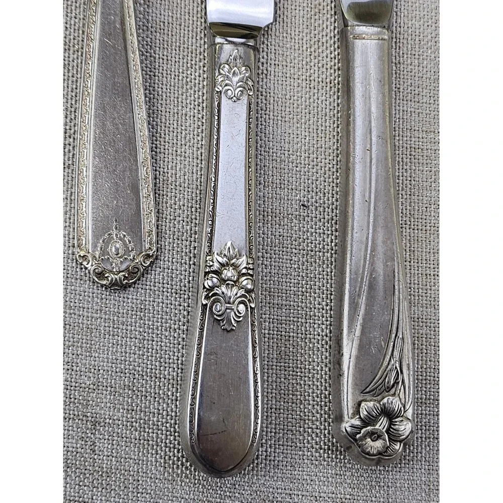 Wallace Rogers Sheffield Flatware Lot 5pc Silver Plate Vintage Mismatched Set